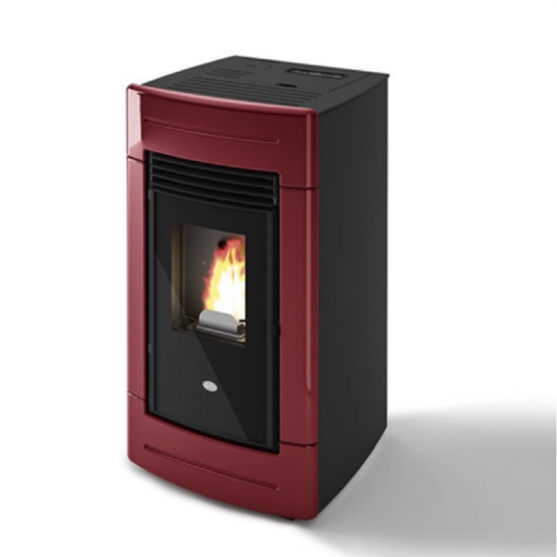 Eva Cal R Sofia Stufa A Pellet Kw Colore Rosso Rubino