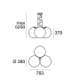 Linealight lampada a sospensione Oh! PM3 E27 46 W