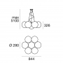 Linealight lampada a sospensione Oh! PM5 E27 30 W