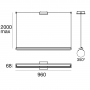 Linealight lampada a sospensione Tablet_P1