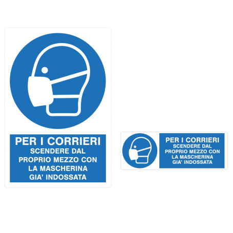 Sisas for couriers get out of your vehicle with the mask 350 x 125