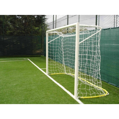 Vivisport pair of soccer goals 3 x 2 m fixed section 80 mm